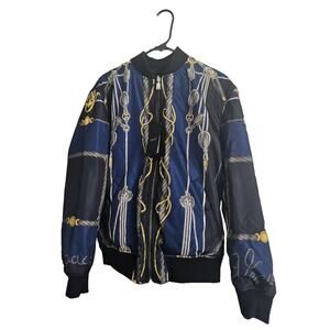 NWT Versace Men’s Blouson Reversible Plain Bomber Jacket Size 46 IT US Sz S / M